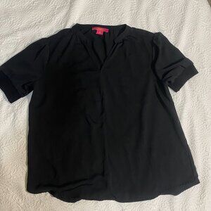 Black Short Sleeve Blouse